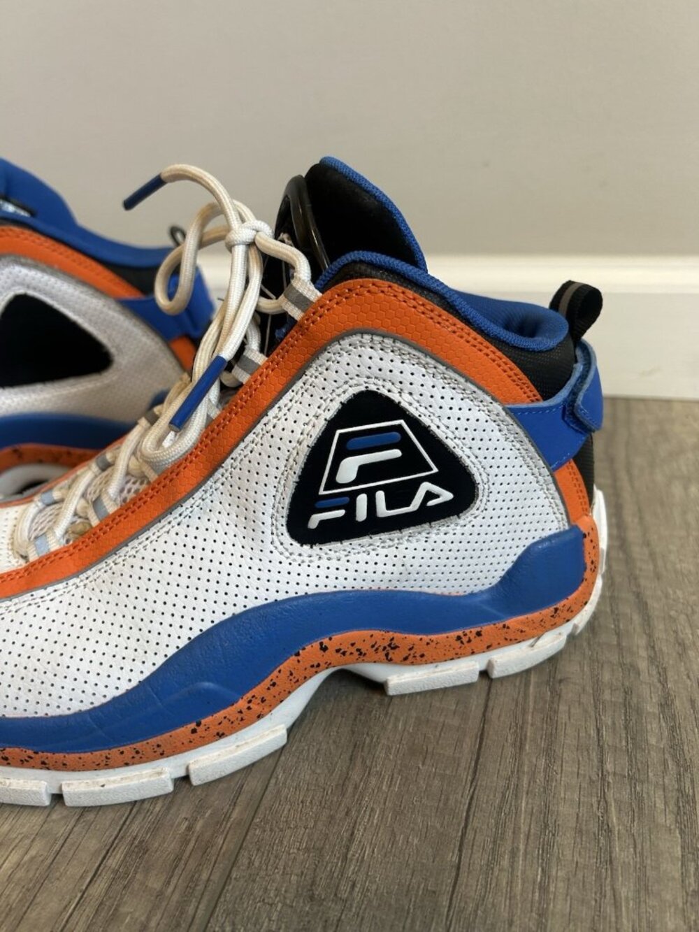 Fila Grant Hill 2 PDR Men Shoes Size 6 Orange Blue Sneakers 3BM01882-114 Bball - Picture 6 of 11